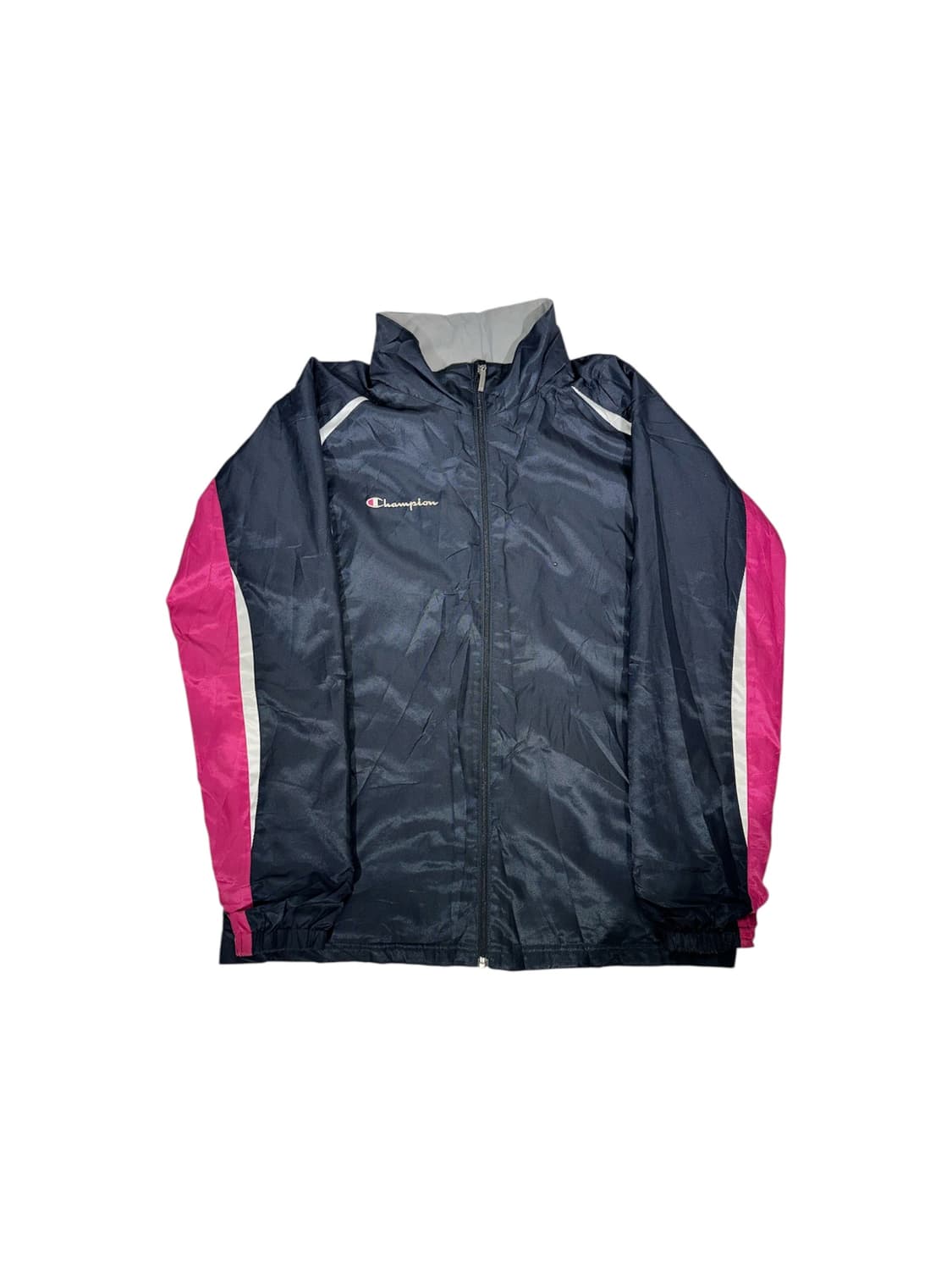 챔피온 네이비 핑크 바람막이 트랙 자켓 L 상품이미지5
