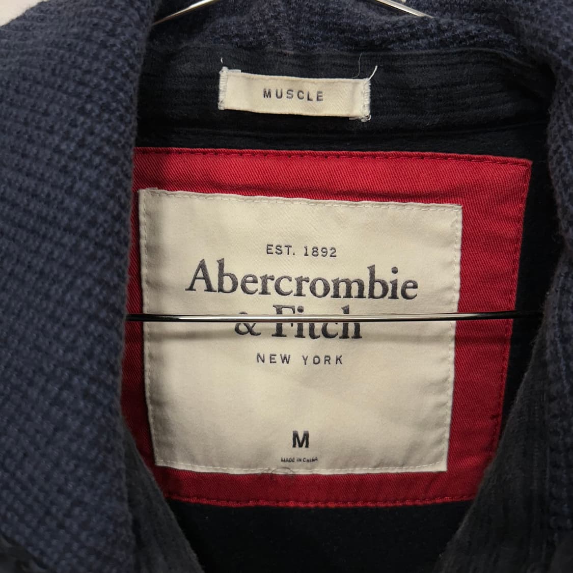 아베크롬비 앤 피치 머슬핏 헤비코튼 후드집업 상품이미지3