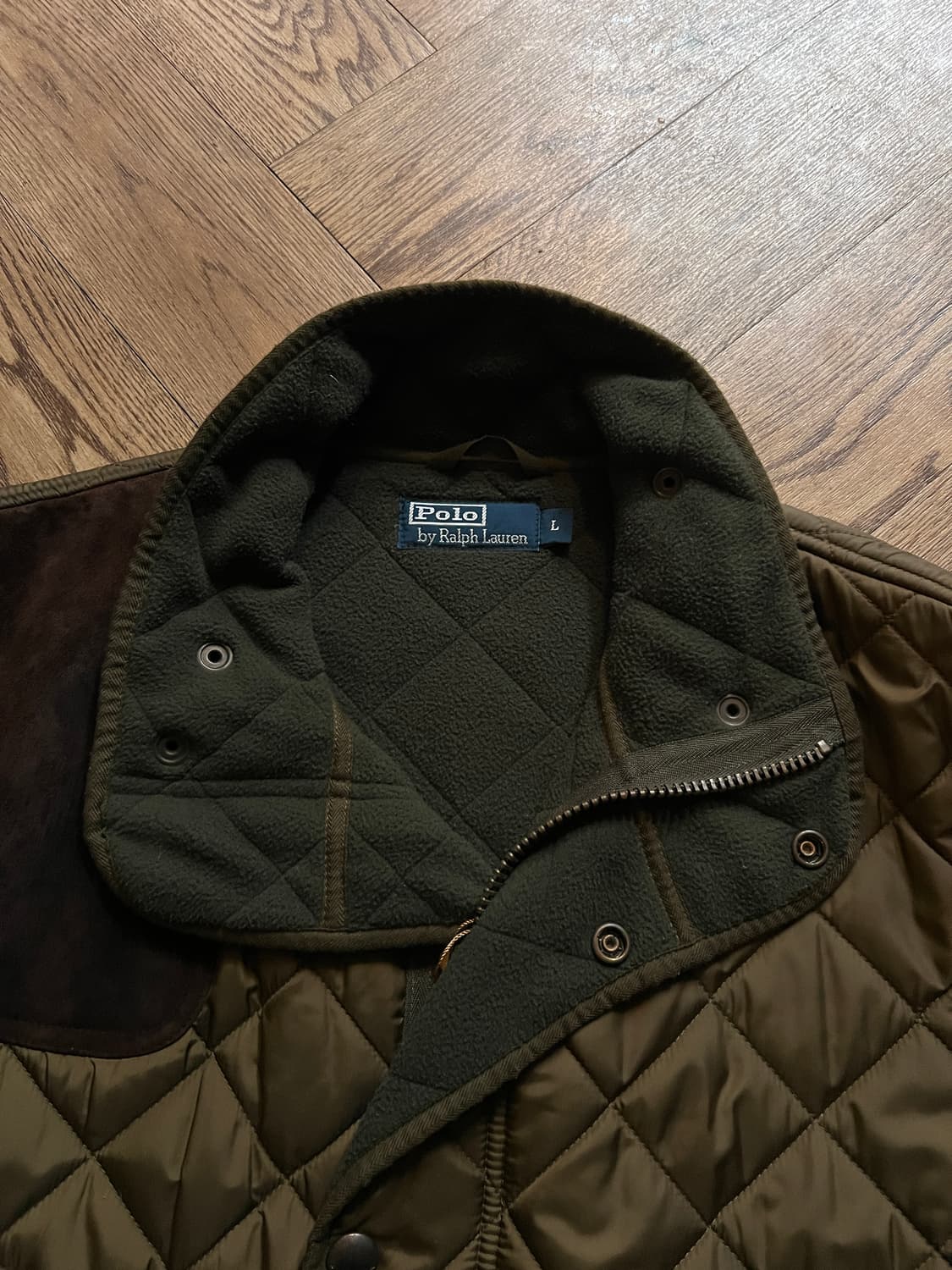 [L]폴로 랄프로렌 클래식 카키 퀼팅 헌팅 자켓 상품이미지2