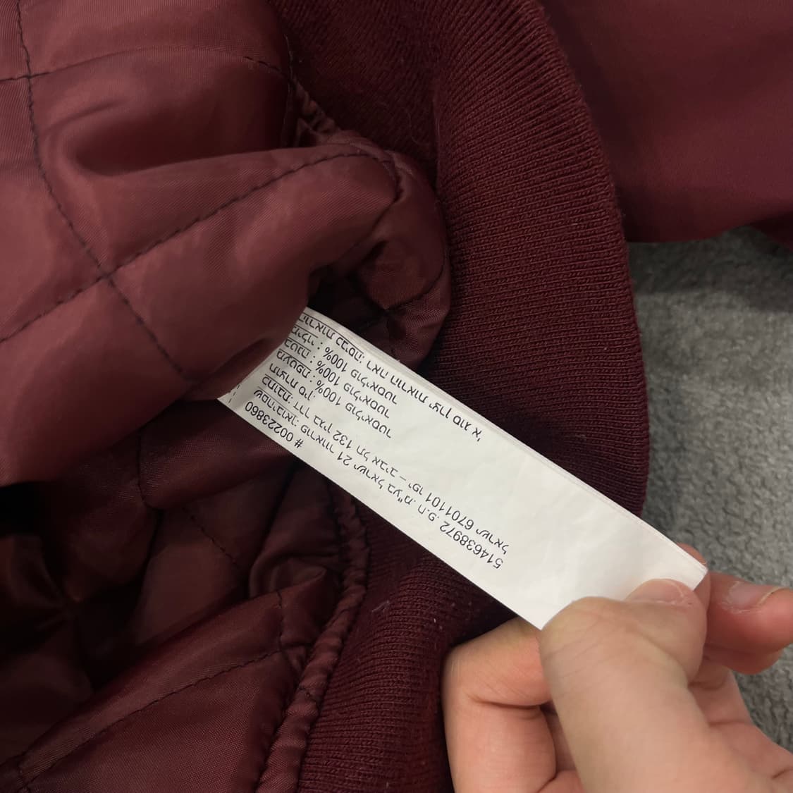 S 포에버21 버건디 봄버 자켓 상품이미지6