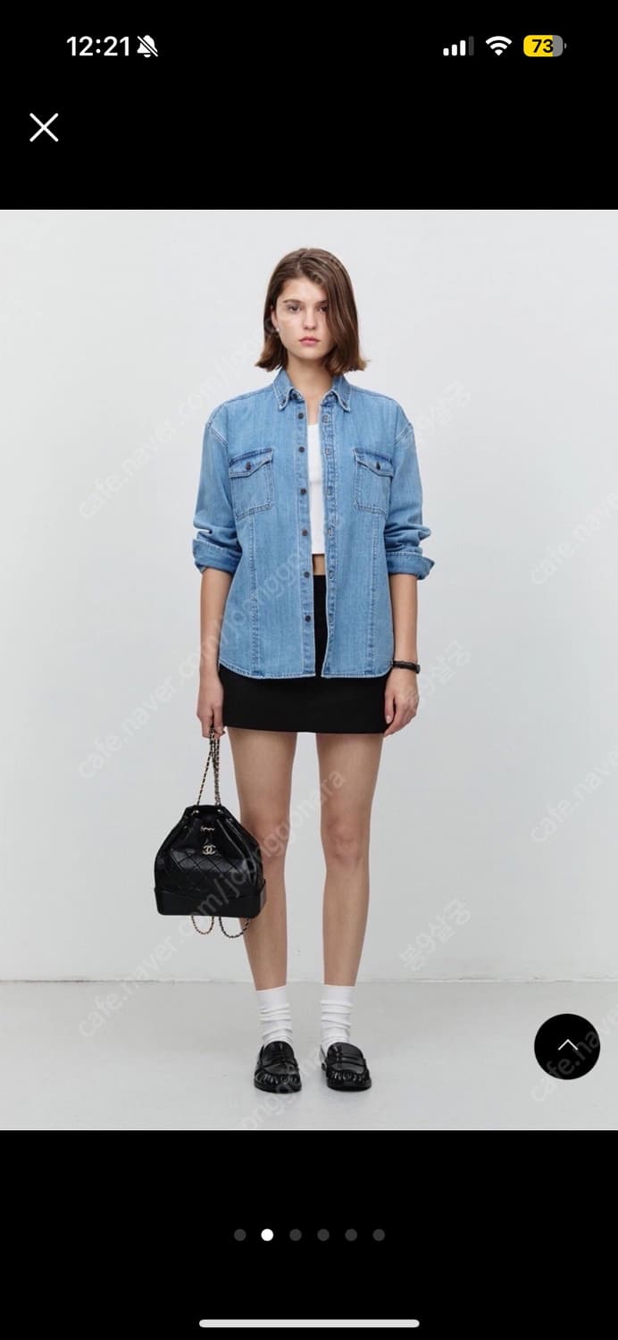 던스트 dunst 클래식 여성 데님셔츠 상품이미지2