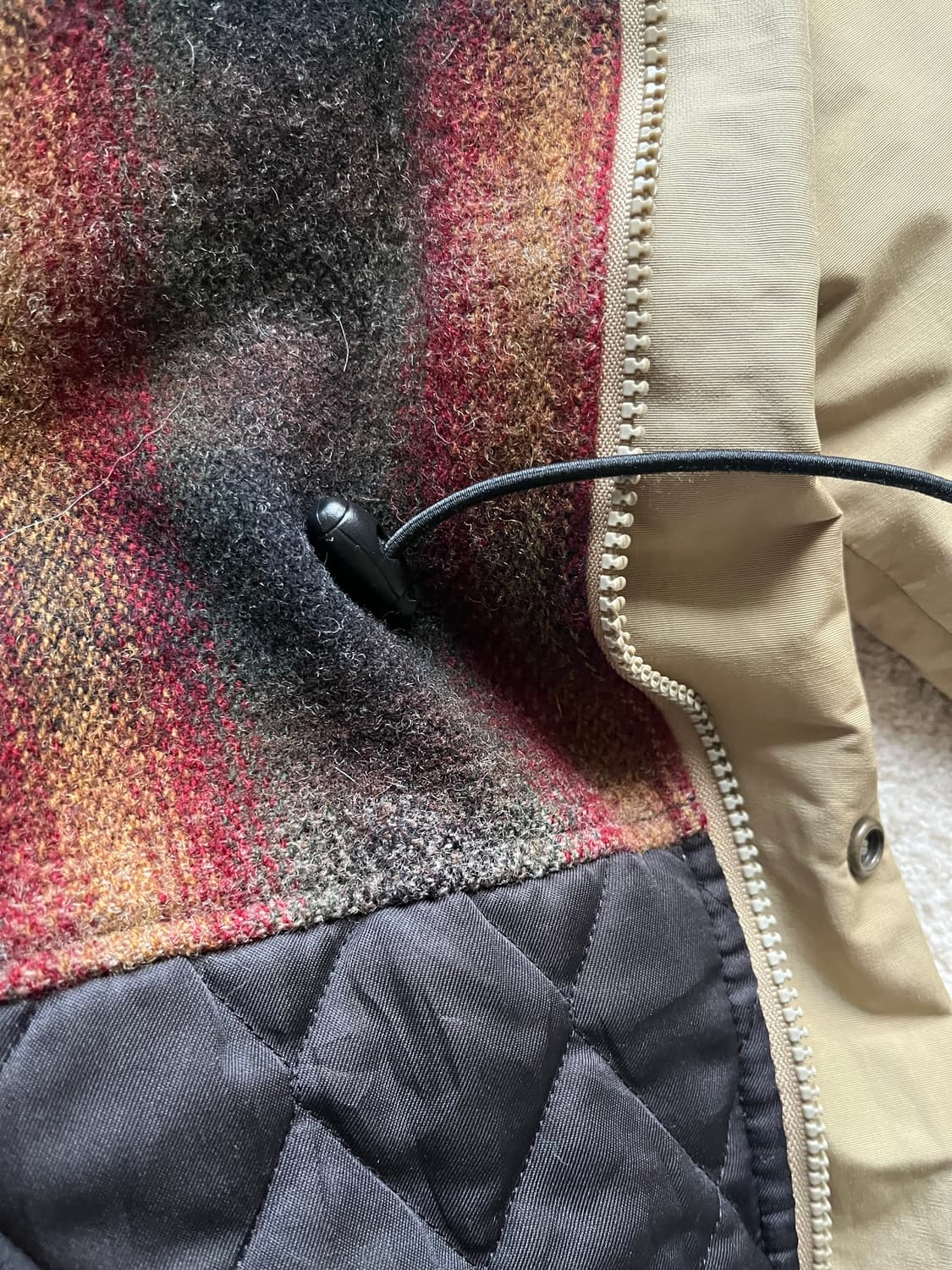 90s 울리치 플래드 라이닝 후디드 필드 자켓 (103–105) 상품이미지8