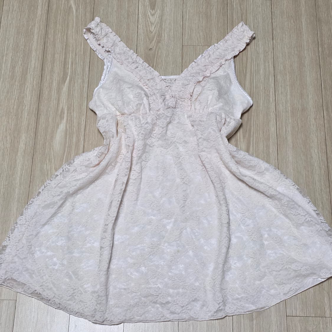 에메필) 레이스 슬립 로즈st 모리걸 섹시 슬리브리스 상품이미지3