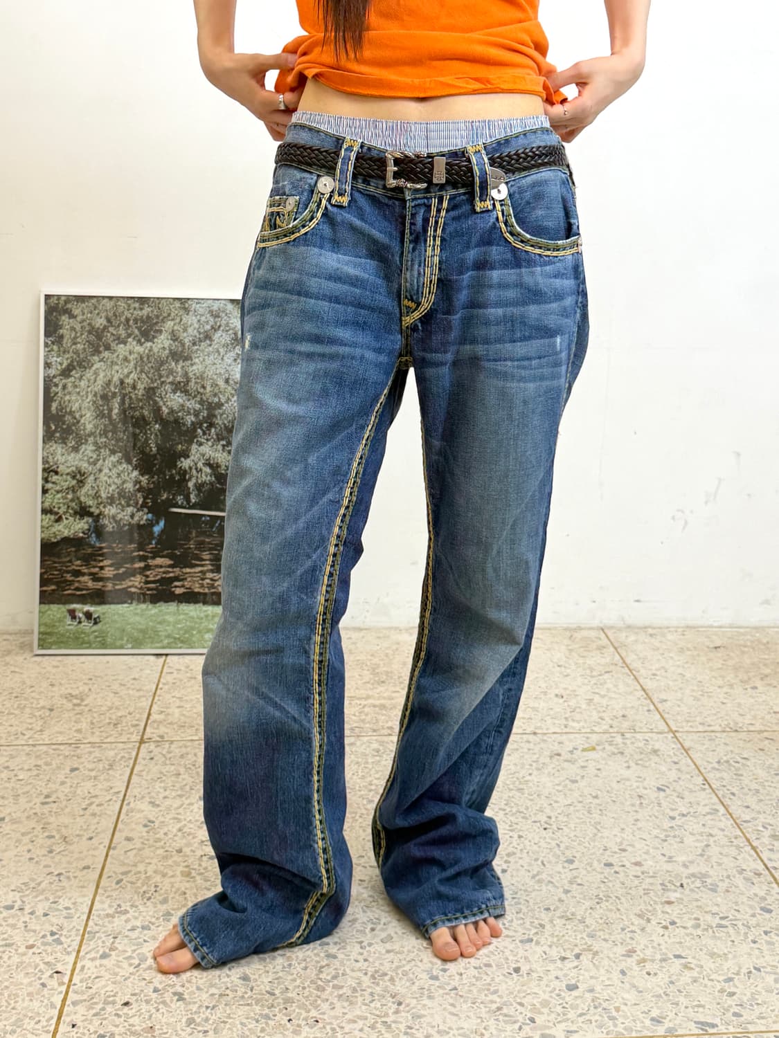 트루릴리전 스트레이트 핏 상품이미지4