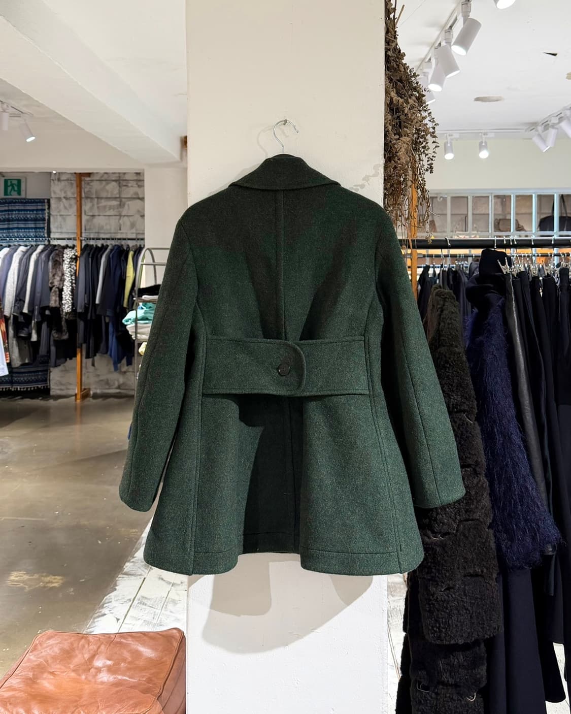 질샌더 카키 에이라인 더블 브레스티드 울 피코트 상품이미지7