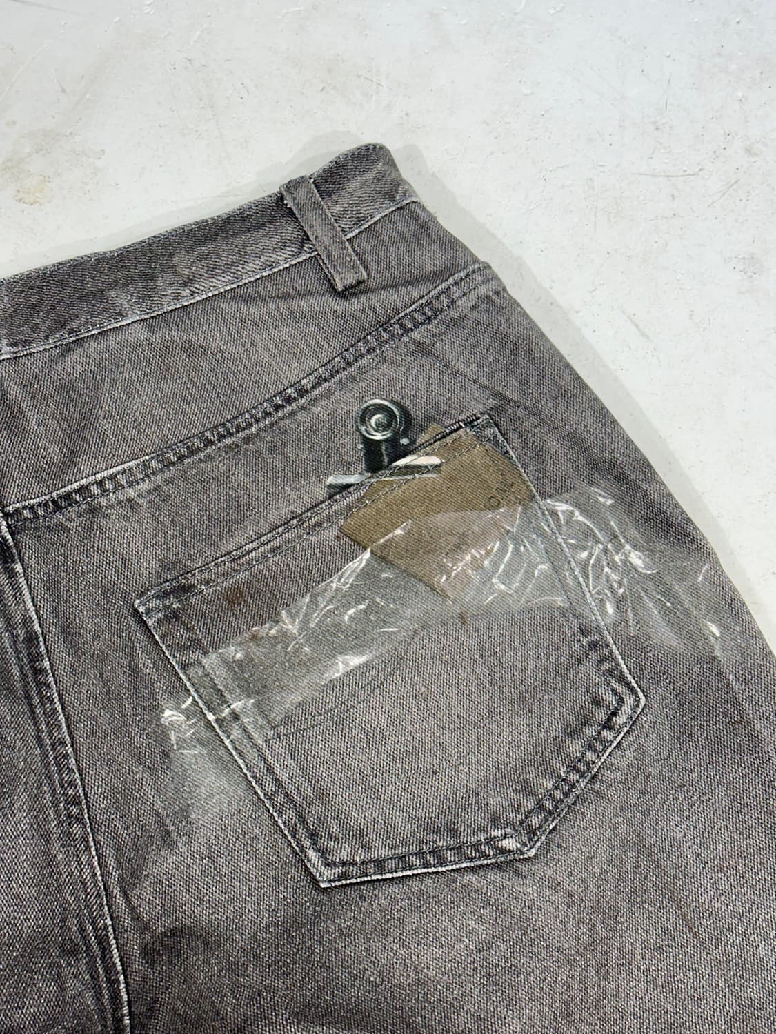 NONRADICAL 논래디컬 3D 체인 프린팅 힙합 와이드 데님 팬츠 상품이미지6