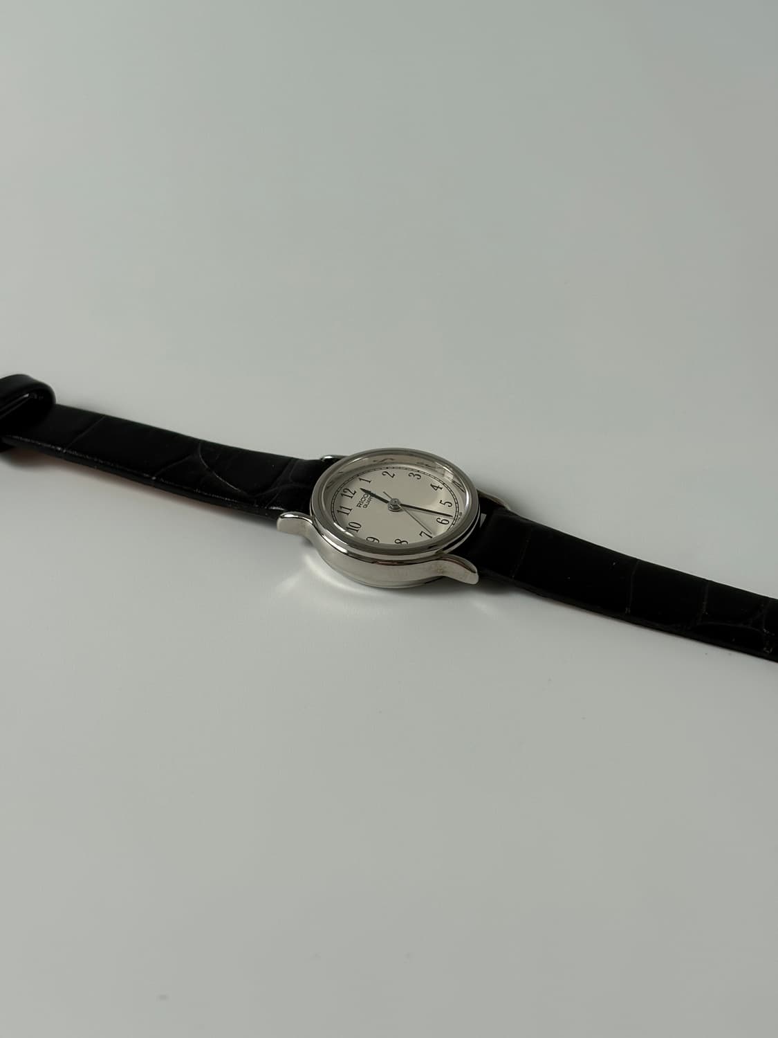 리코 1990년대 빈티지 시계 아라빅 인덱스 실버 쿼츠 여성 상품이미지6