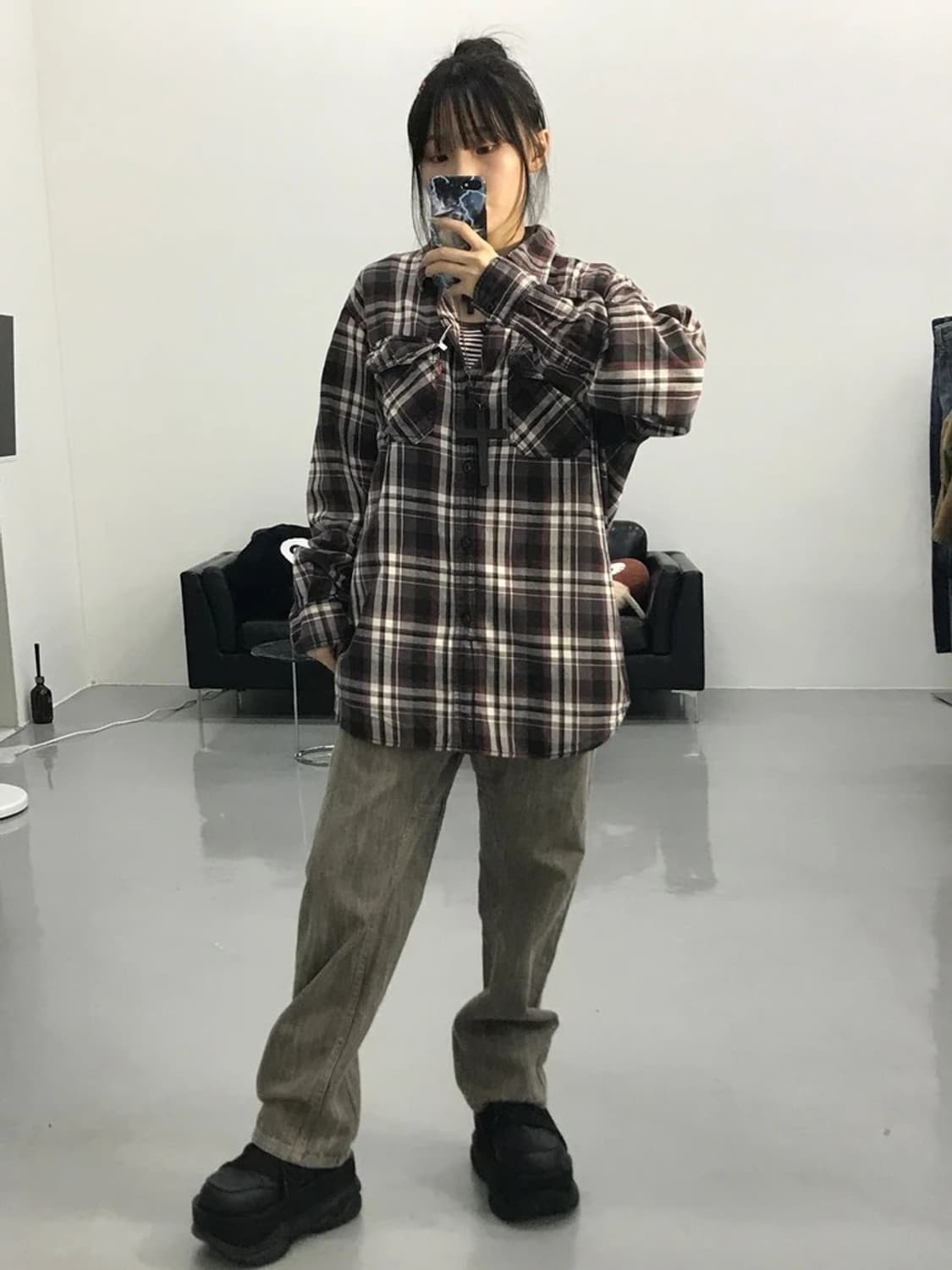 리바이스 레드탭 체크셔츠 상품이미지3