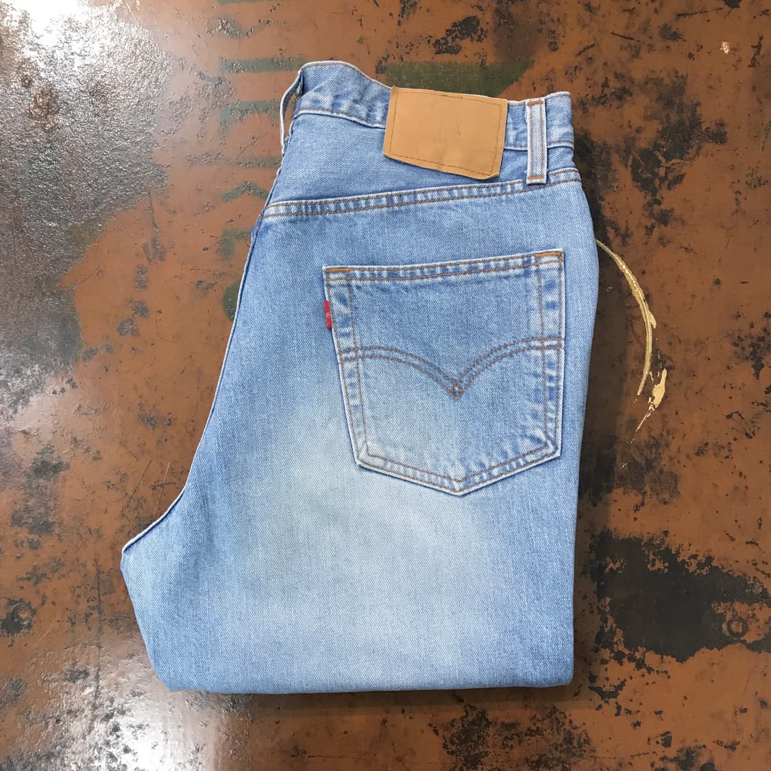 리바이스 505 연청 소프트 워시드 데님 팬츠 허리 31 32 사이즈  상품이미지1