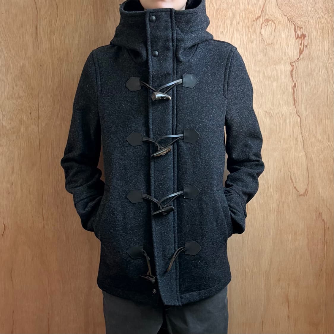 립반윙클 하이넥 더플 코트 상품이미지1