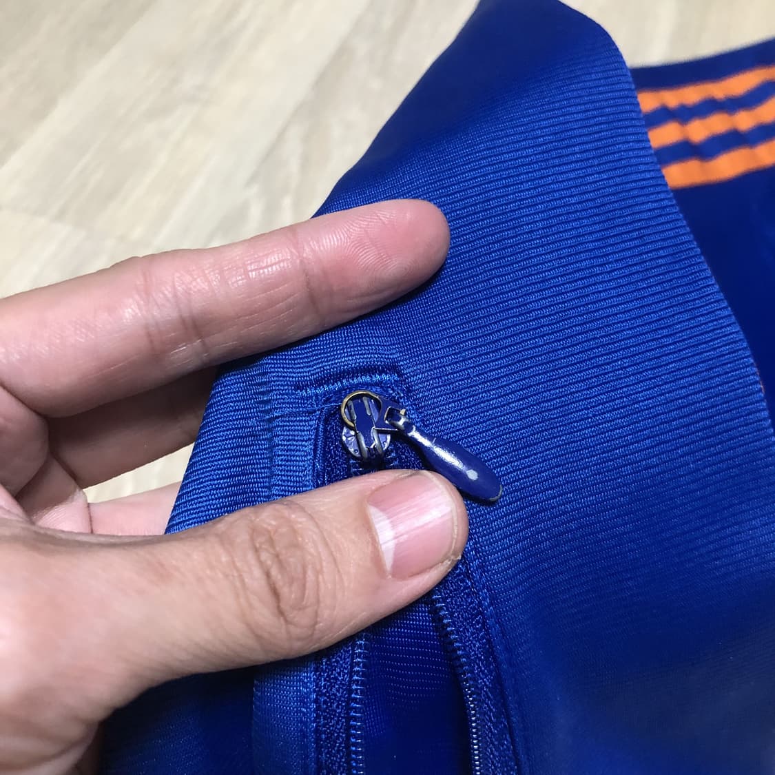 (95) 아디다스 adidas 클럽 트랙탑 져지 로얄블루 오렌지 상품이미지5