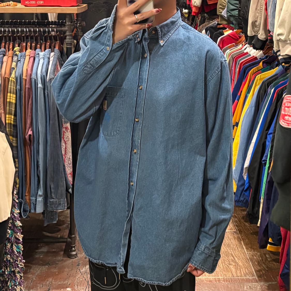 [HI] Carhartt 데님셔츠 중청 상품이미지3
