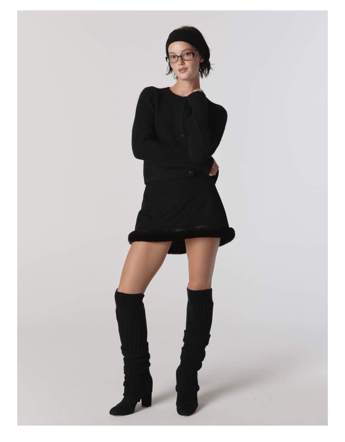 글로니 burning fur coat 버닝 퍼 코트m/스커트s 새상품 상품이미지4