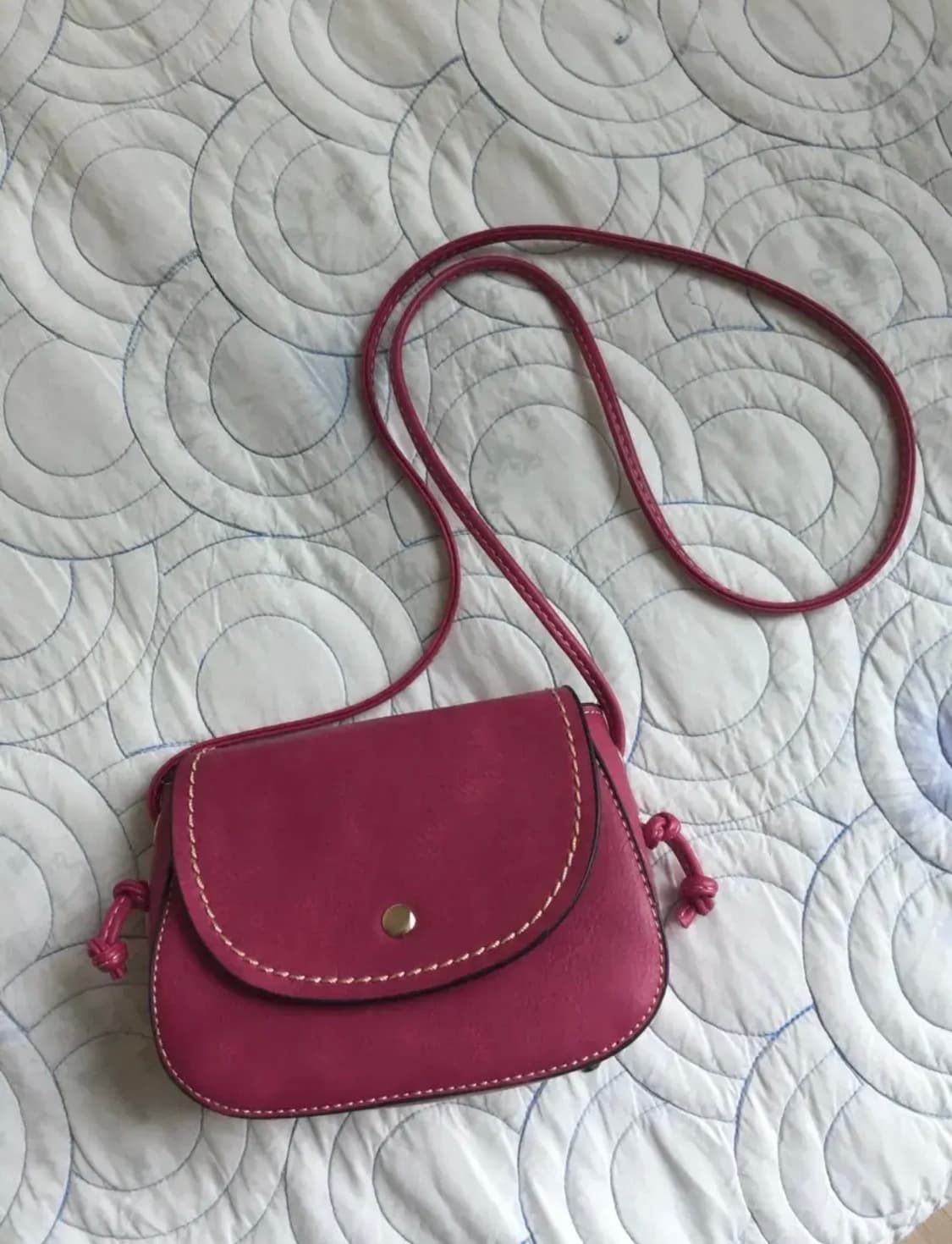 빈티지 핑크 미니 크로스백  상품이미지2