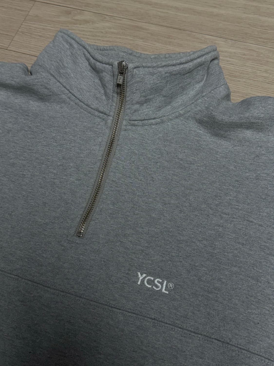 에스피오나지 YCSL 반집업 맨투맨 스웻 그레이 XL 상품이미지2