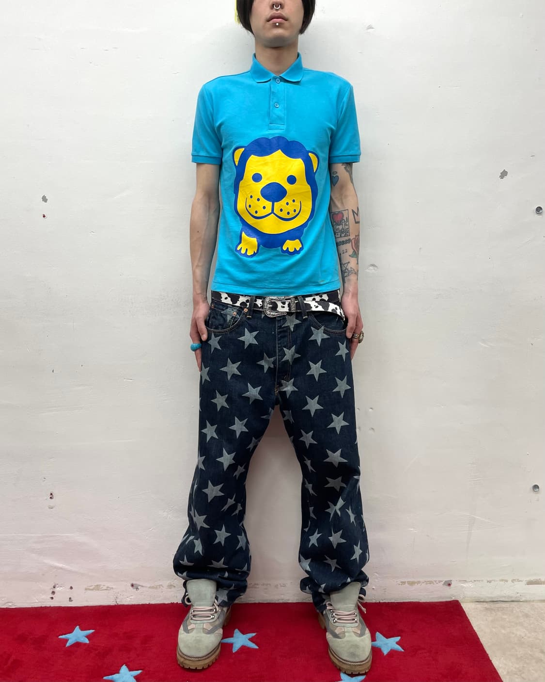 Cutie lion blue pk t-shirt  상품이미지2