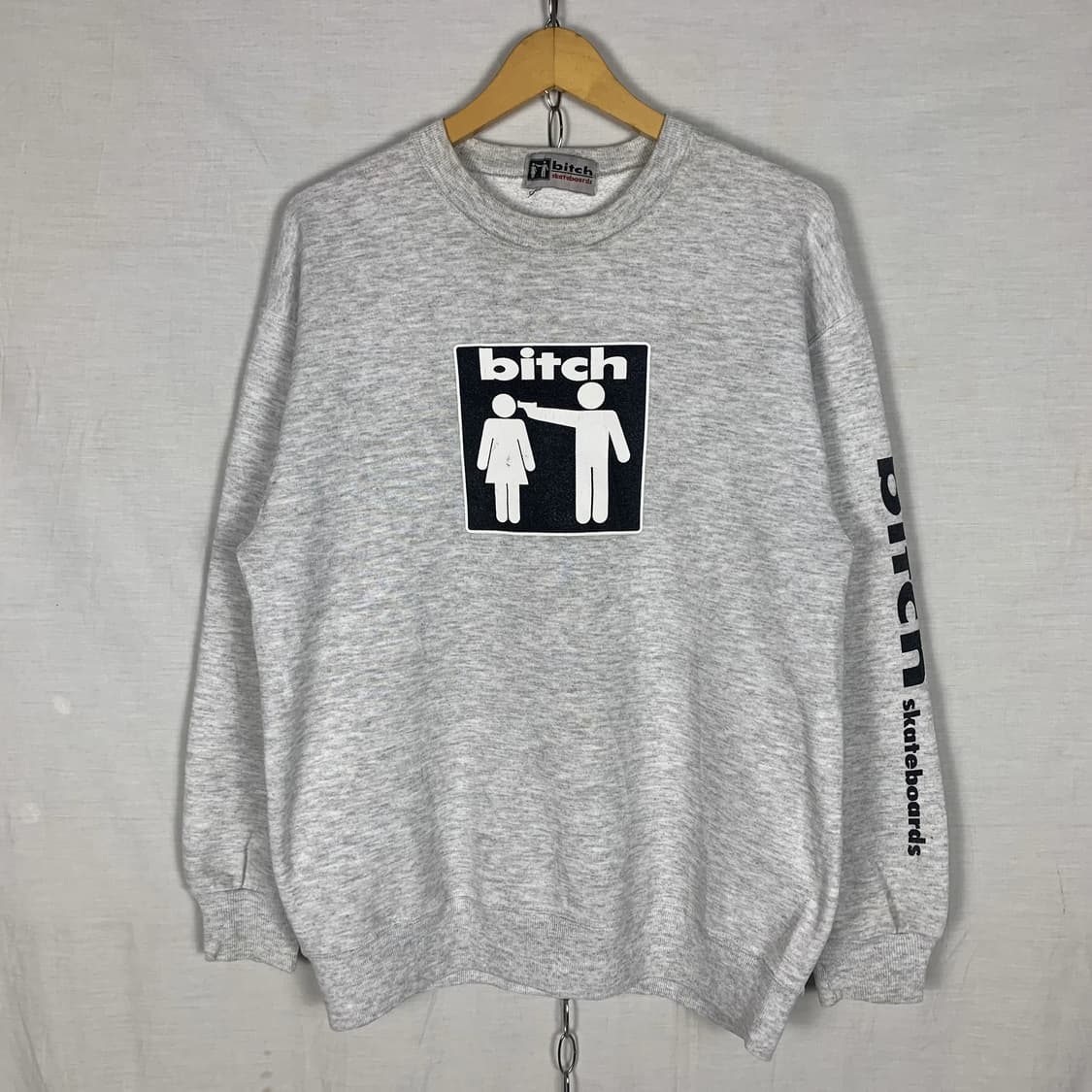 비치 스케이트보드 맨투맨 그레이 상품이미지1