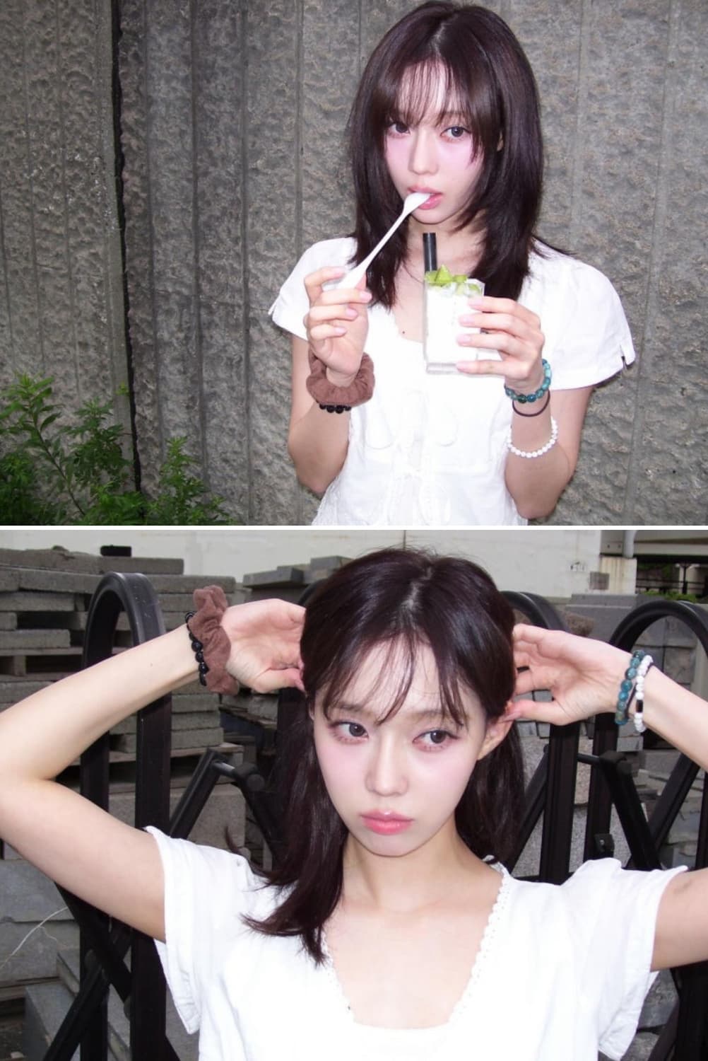 윈터 익스파이어드걸 가든 화이트 블라우스 상품이미지1