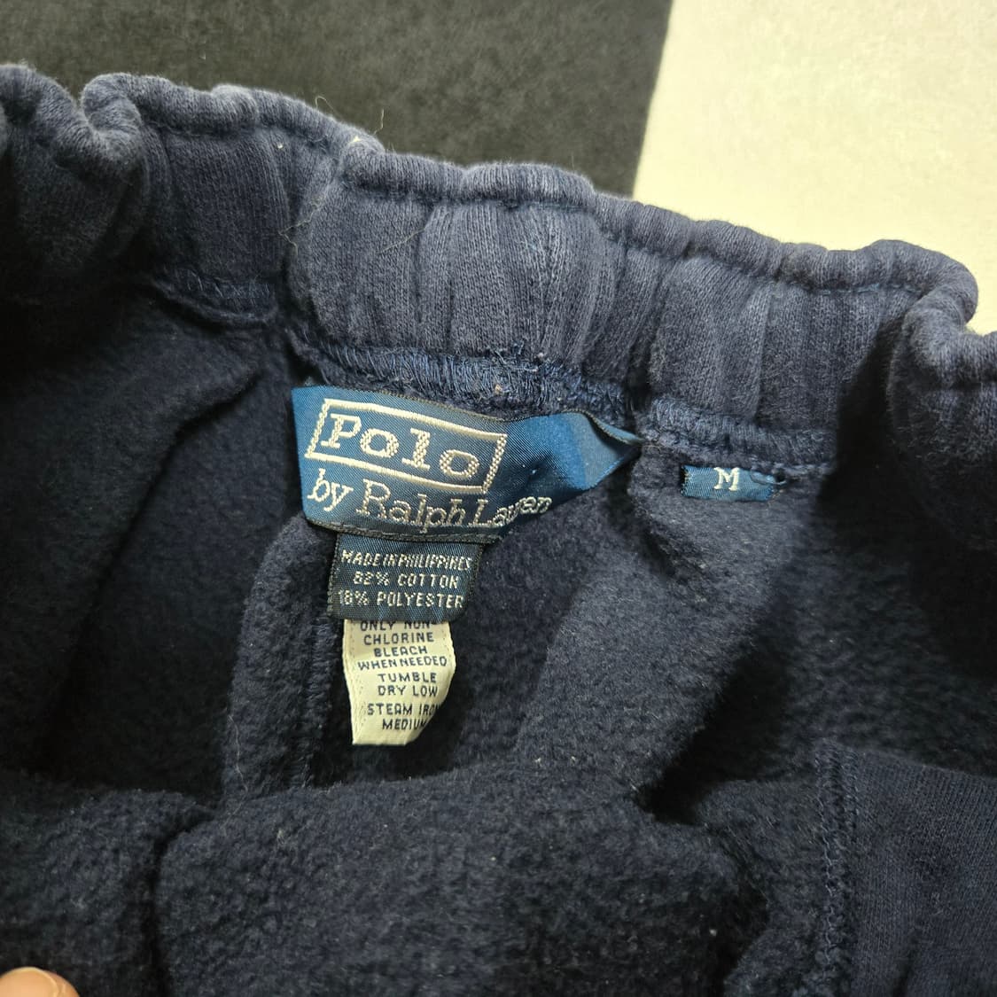 M 폴로랄프로렌 90s 와이드핏 스웻팬츠 네이비 상품이미지4