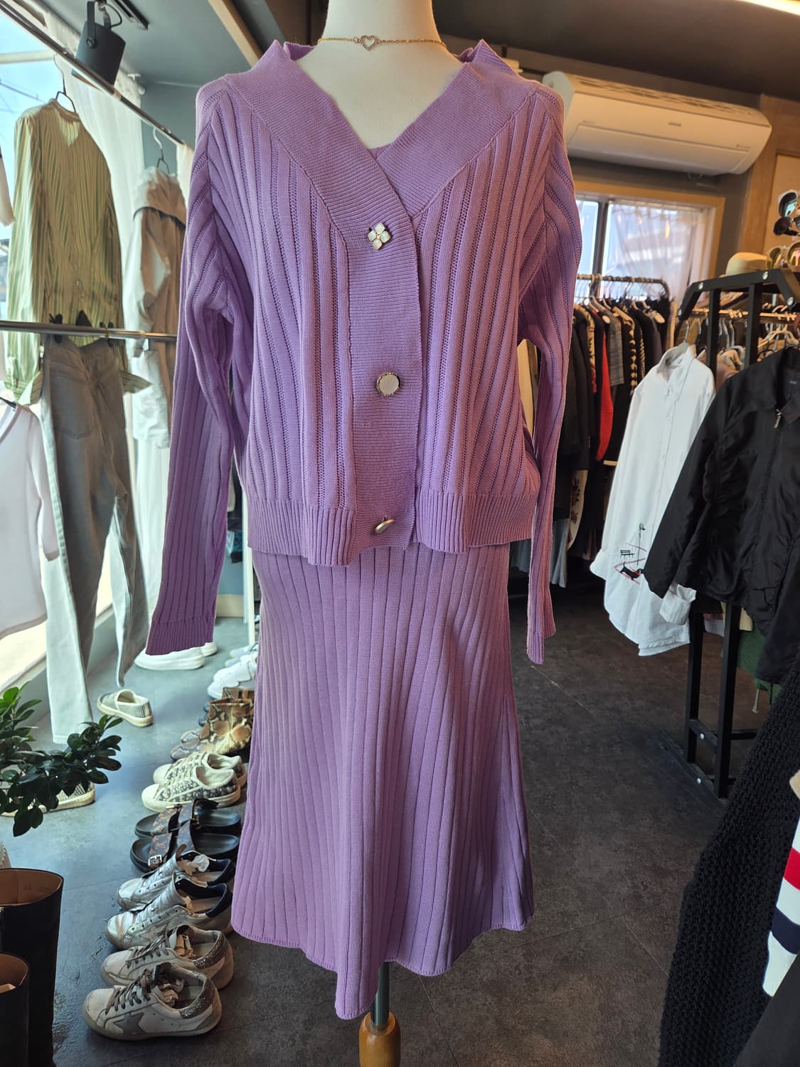 니트원피스 투피스 (봄.가을용) 상품이미지8