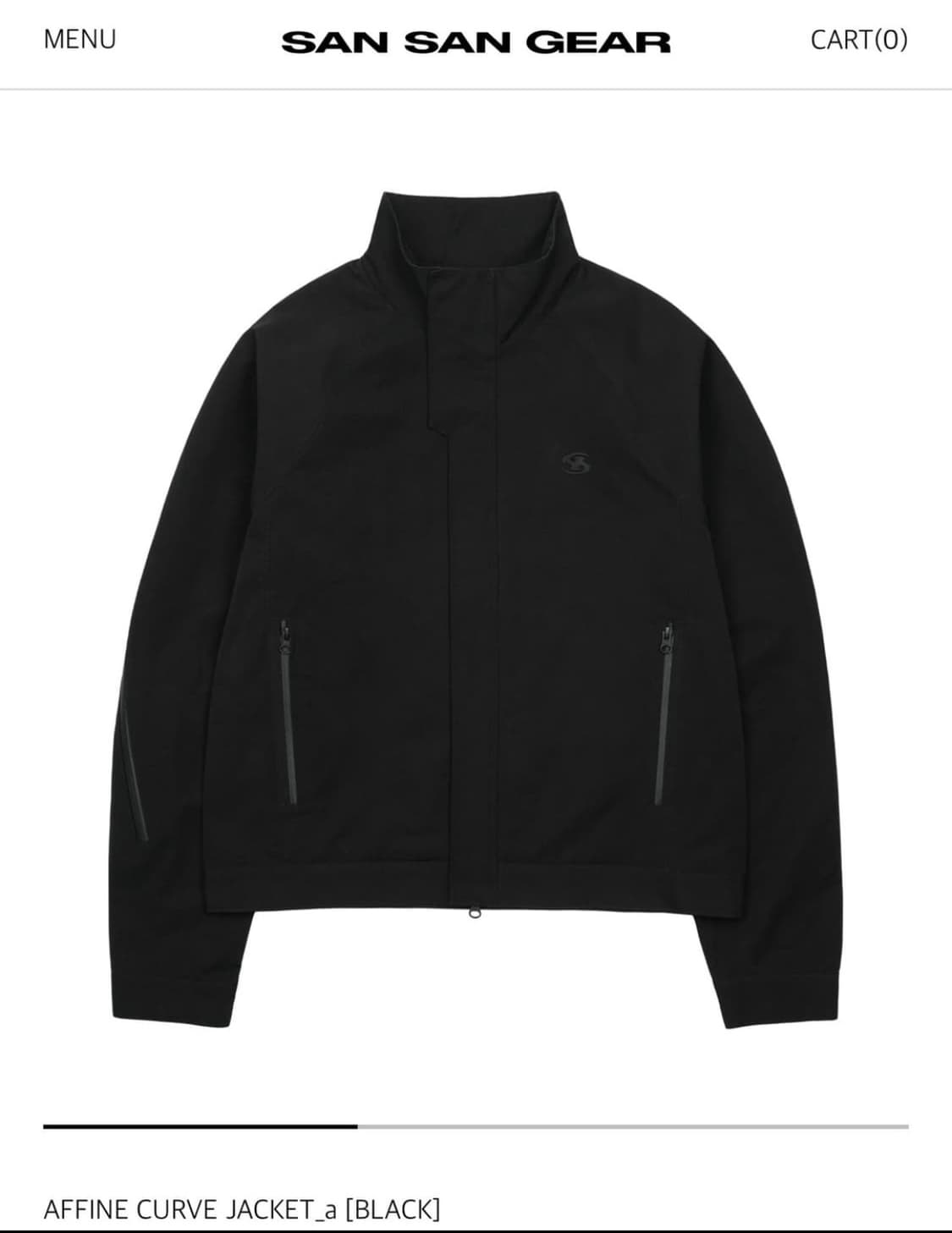 구매)산산기어 어파인 커브자켓 2사이즈 상품이미지1