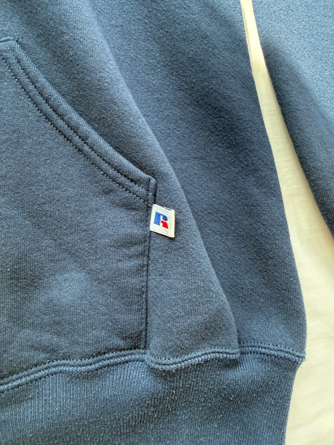 90s USA 러셀 애슬레틱 후드집업 네이비 상품이미지3