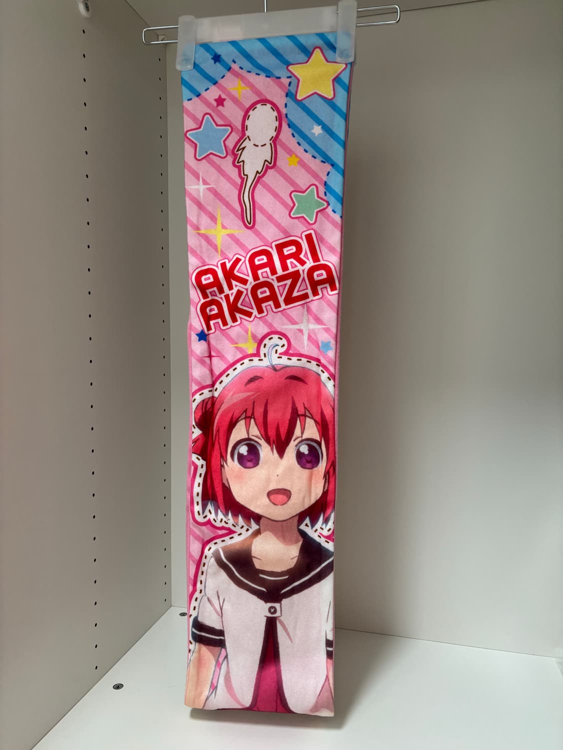 유루유리 아카자 아카리 양털 머플러 핑크 미소녀 방꾸 상품이미지1