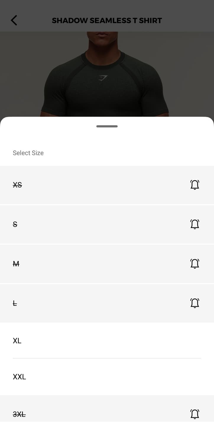 [S] 짐샤크 쉐도우 심리스 반팔 블랙 상품이미지4