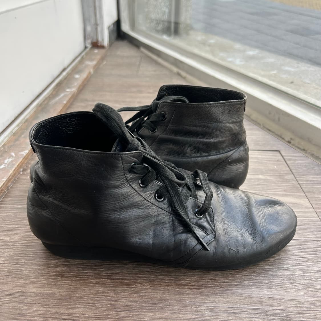 요지 야마모토 램스킨 하이탑 슈즈 상품이미지1