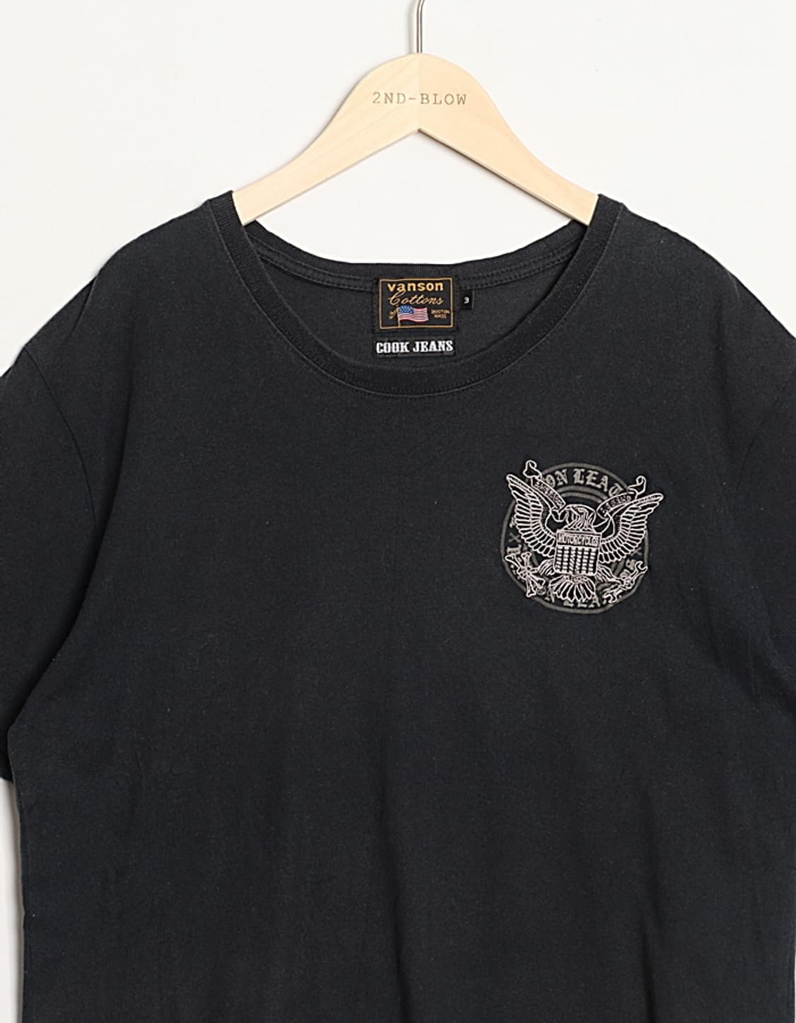 VANSON x COOK JEANS Embro T-Shirts 상품이미지2