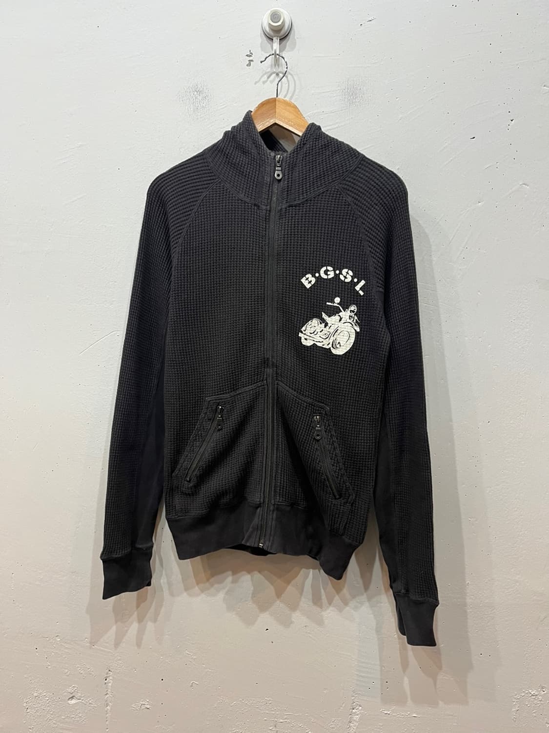 RUBBERSOUL SPORTWEAR 와플 후드집업 M 상품이미지1