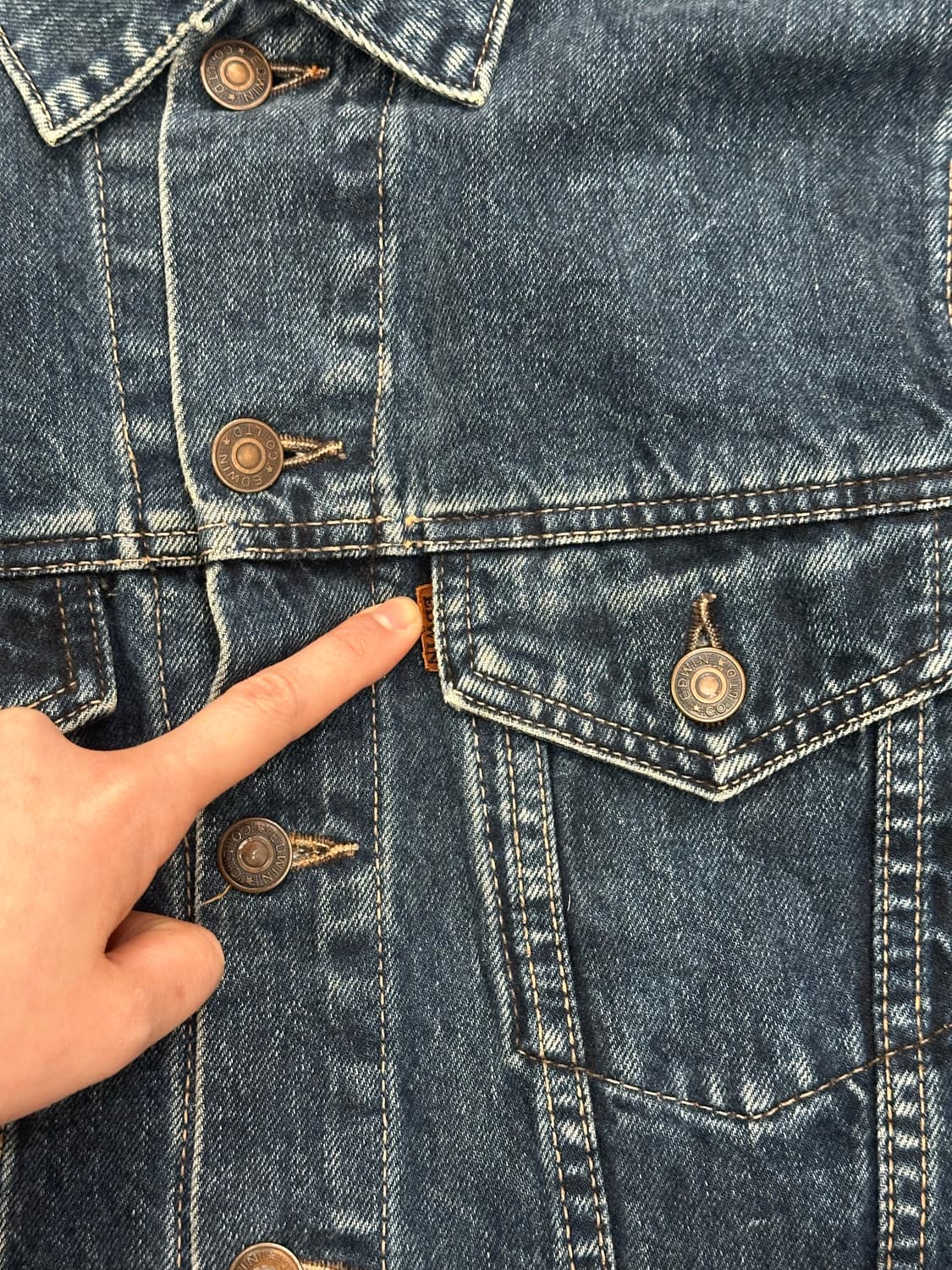 L)EDWIN 빈티지 여성 트러커 데님 자켓 상품이미지3