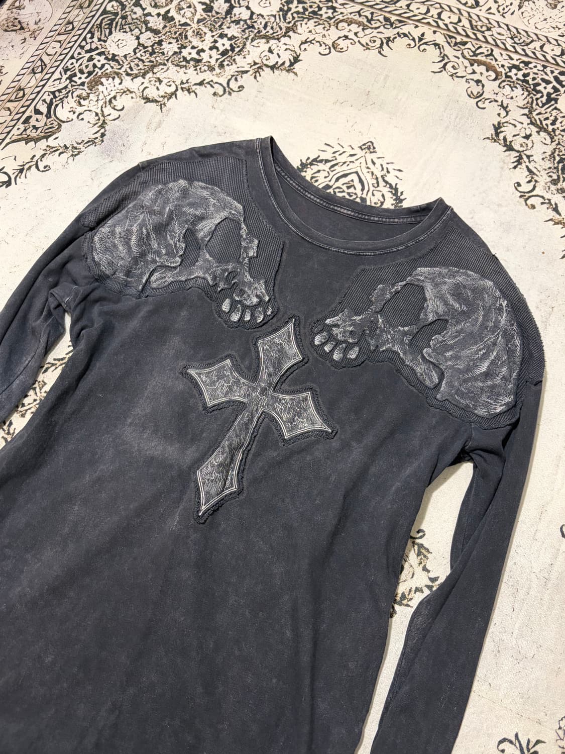 Buckroo Y2K cross skull long sleeve 상품이미지9