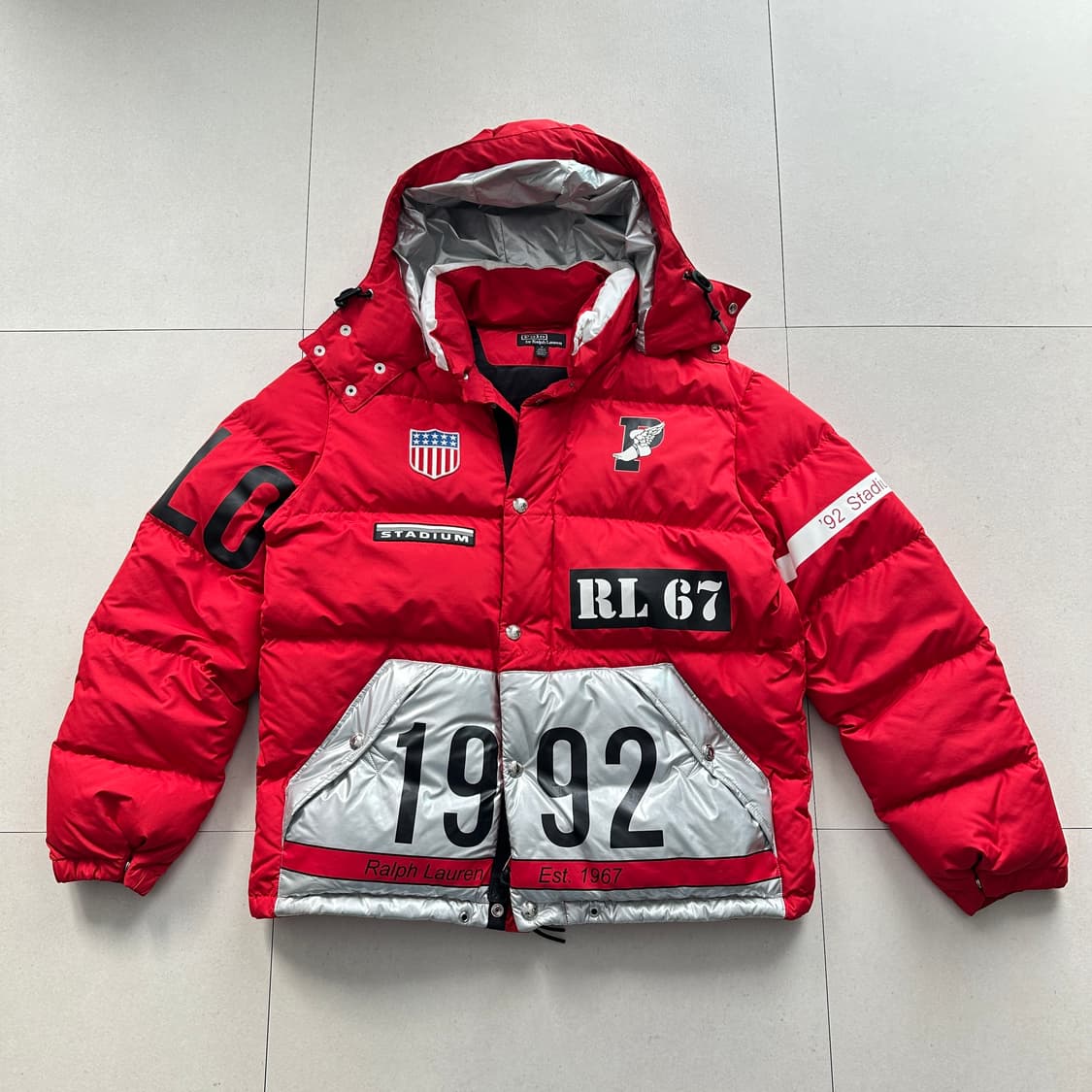 폴로 랄프로렌 P-WING 1992 RL67 스타디움 다운자켓 M 상품이미지1