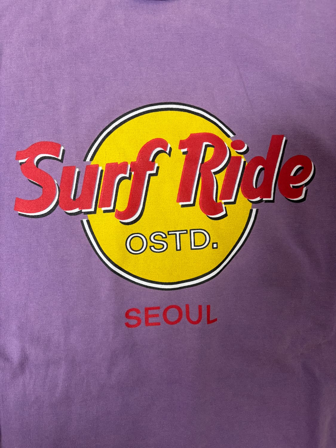 (L)아웃스탠딩 반팔 SURFRIDE TEE VINTAGE PURPLE 상품이미지3