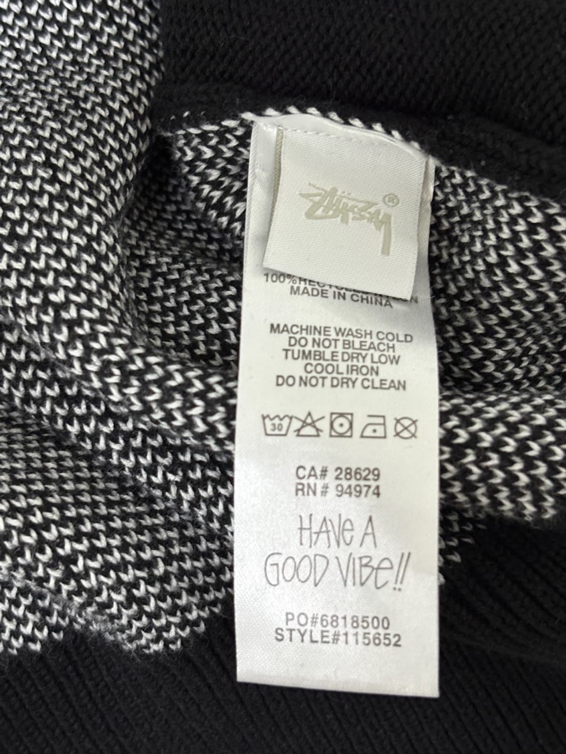 스투시 케어라벨 니트 XL 상품이미지4