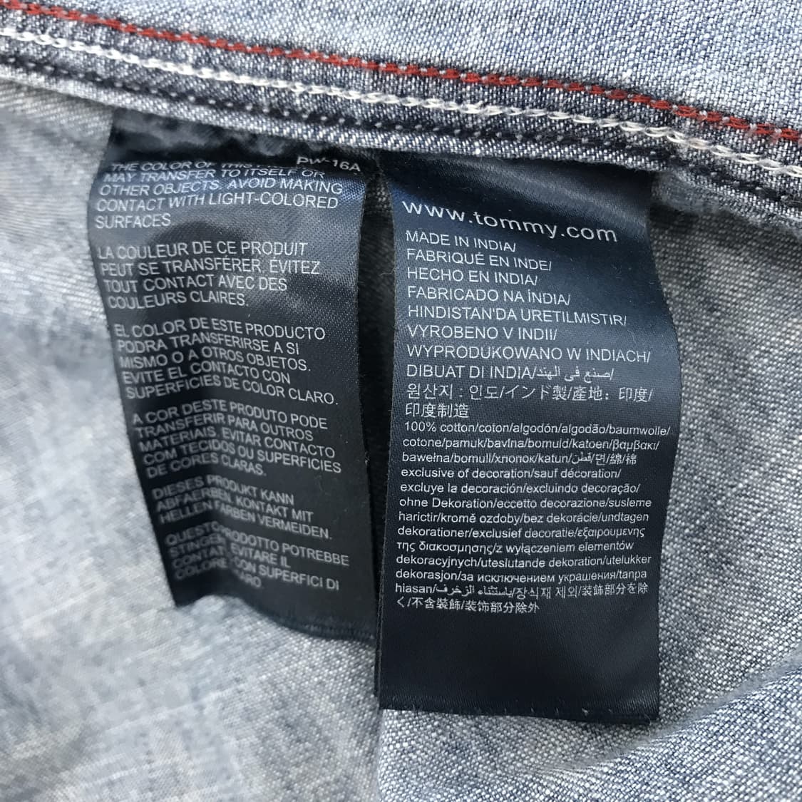 타미힐피거 빈티지 웨스턴 데님셔츠 [XL] 상품이미지6