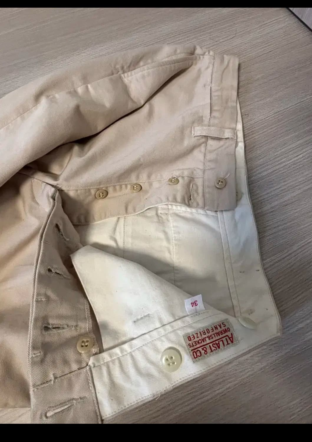 타임원클로딩 엣라코 워크팬츠 34 트라우저 Timeworn Atlast  상품이미지3