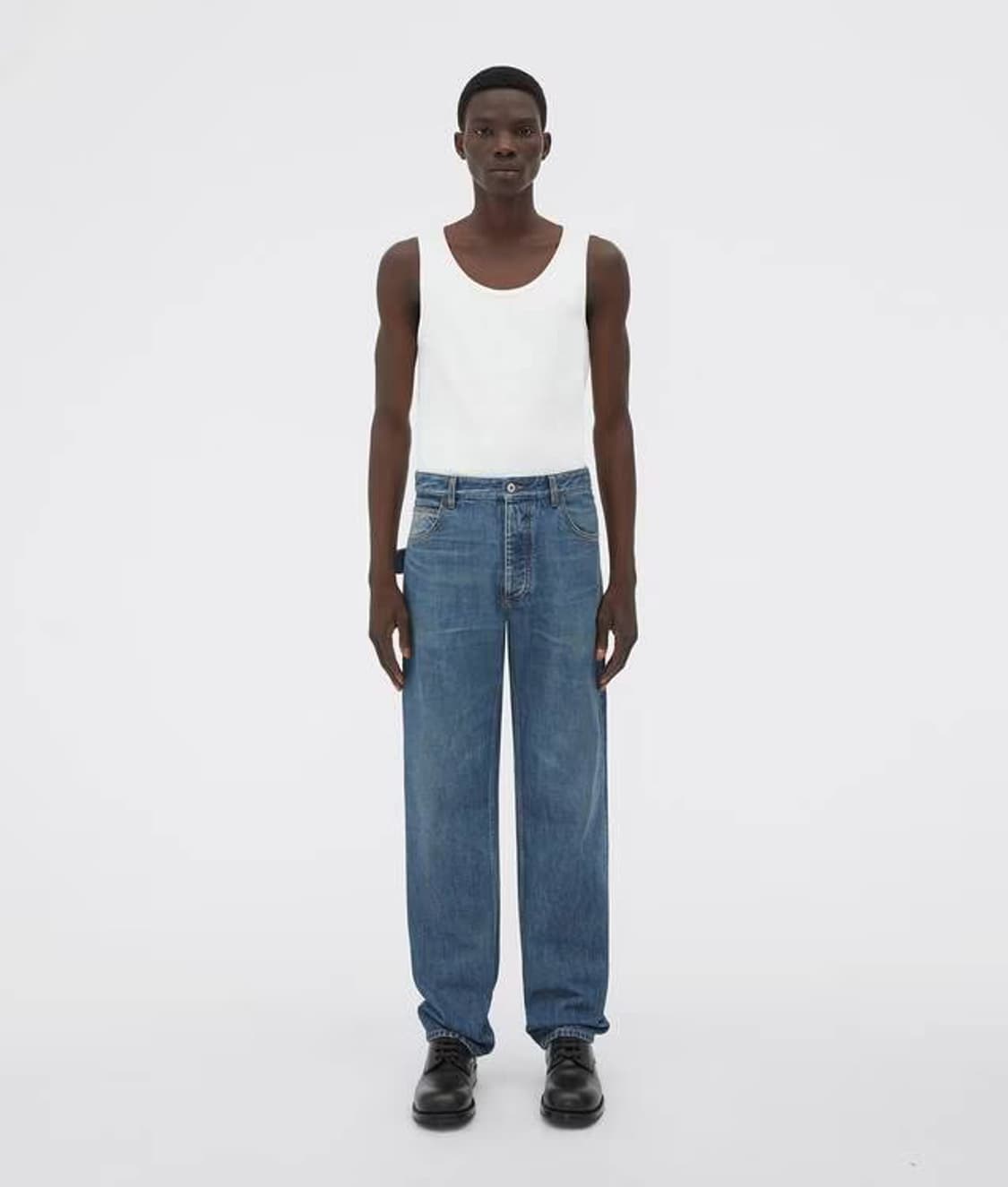 [46] 24AW 보테가베네타 워시드 스트레이트 데님 팬츠 상품이미지1