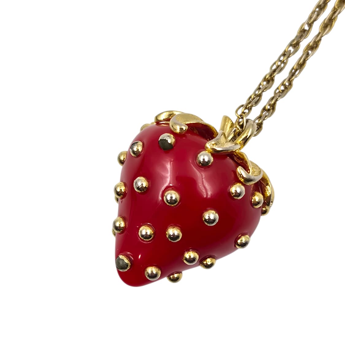 90s 케네스제이 레인 빅 딸기 코스튬 목걸이 상품이미지3