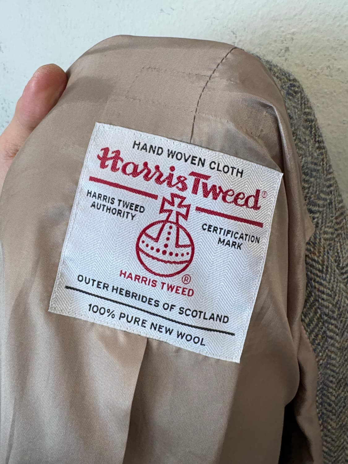 해리스트위드 빈티지 울 헤링본 블레이저 자켓 상품이미지6
