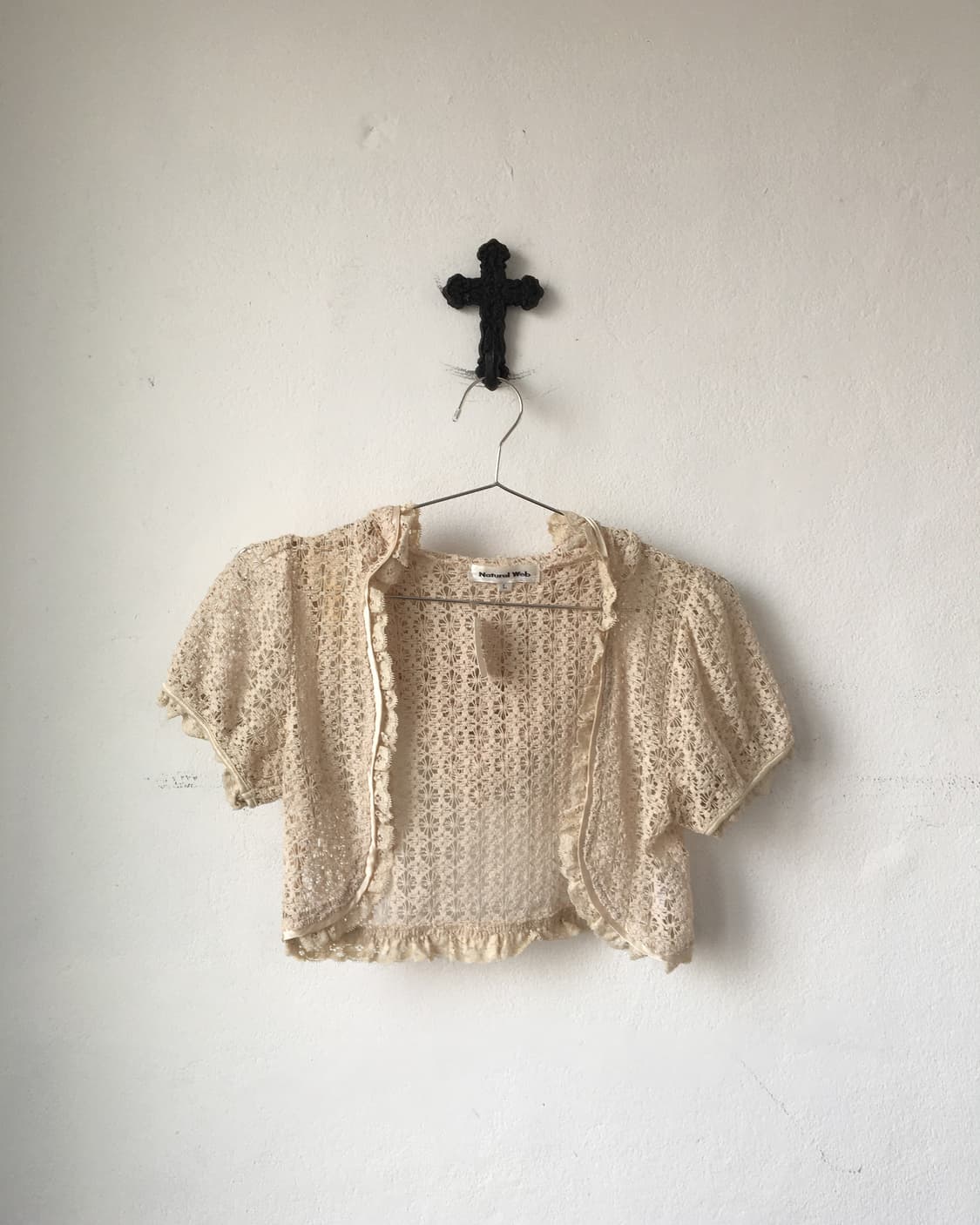 Crochet hood open cardigan 상품이미지1
