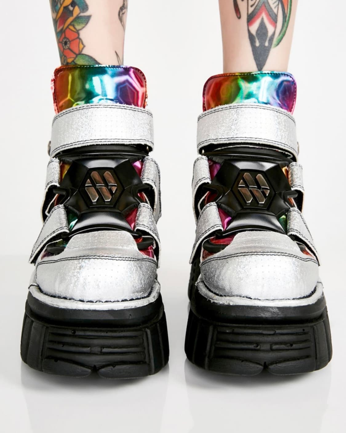 newrock HOLOGRAFIC CUADRADO PLATA 상품이미지1