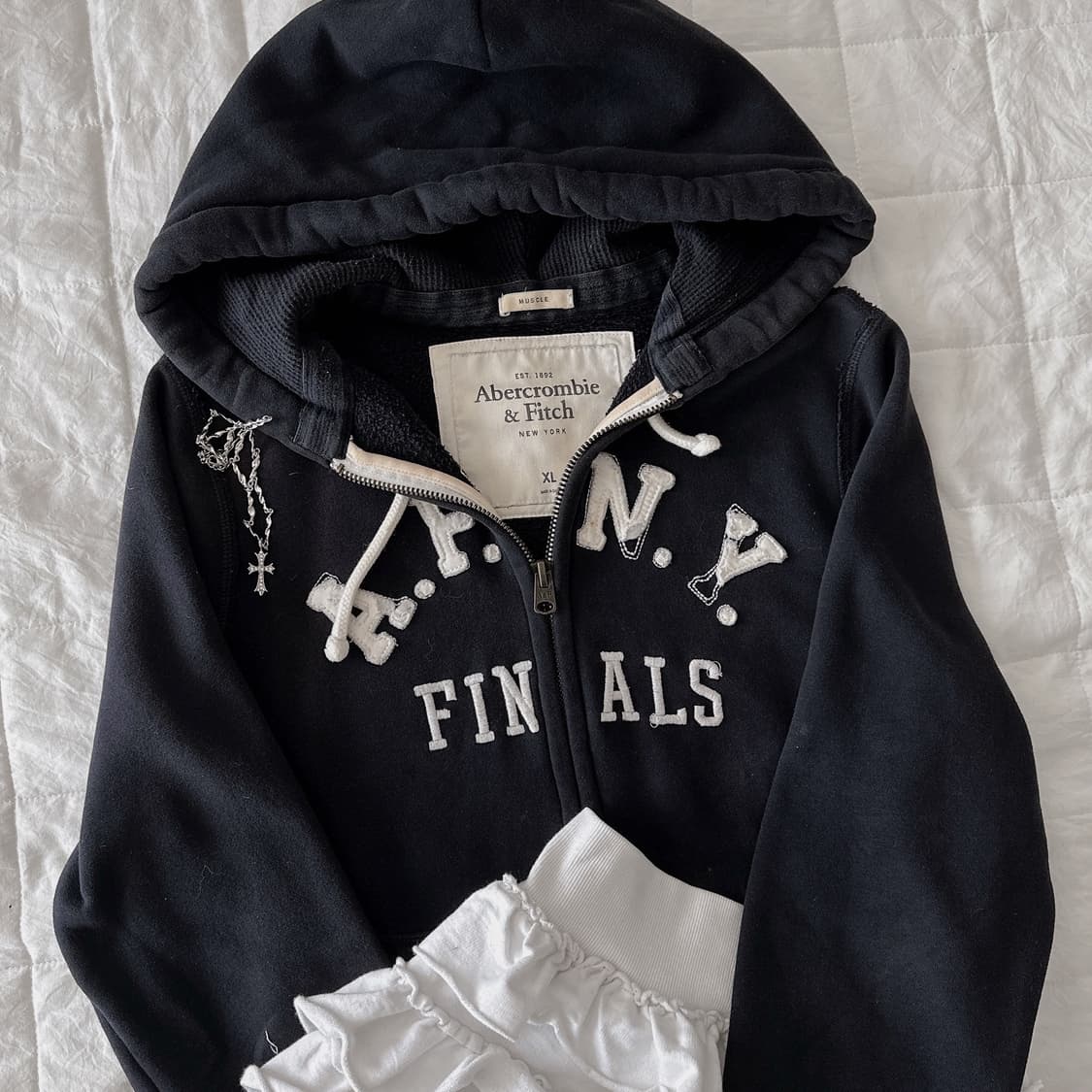 아베크롬비 XL 네이비 후드집업 상품이미지1