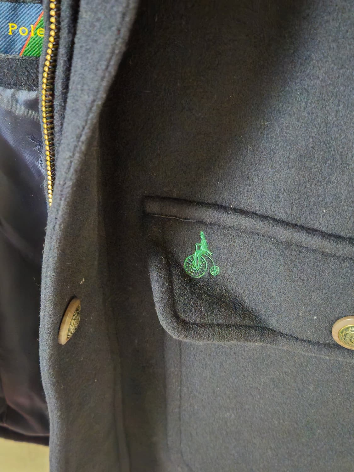 빈폴 네이비 울 혼방 코트 95 상품이미지5