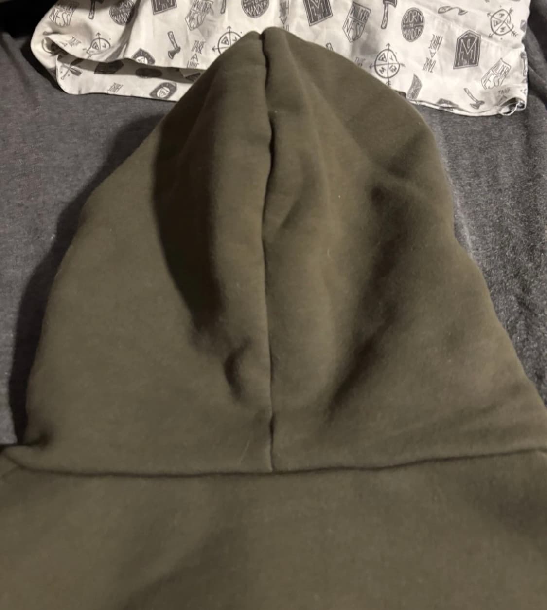 (새상품 L) 피어오브갓 에센셜 플리스 후드티 밀리터리 상품이미지7