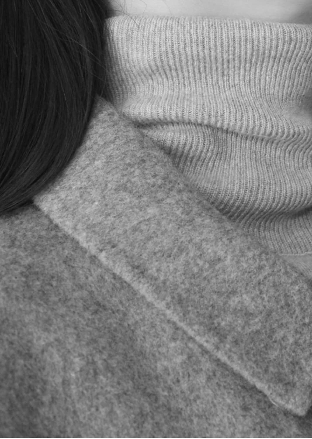 그랩 울 싱글코트 여성free 상품이미지8