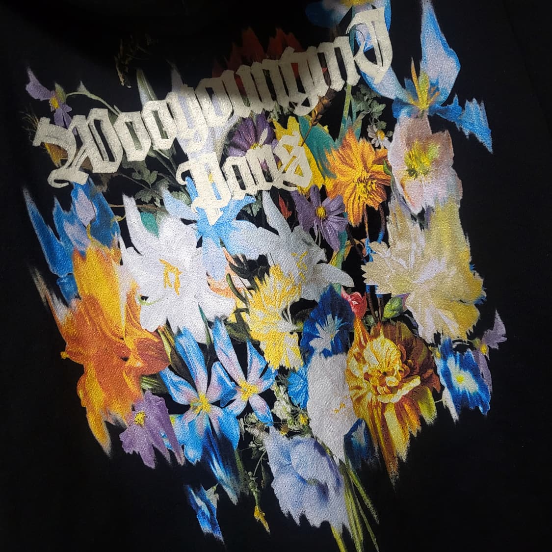 [새상품급/48 size]22SS 우영미 멀티 플라워 백로고 후드티 상품이미지3