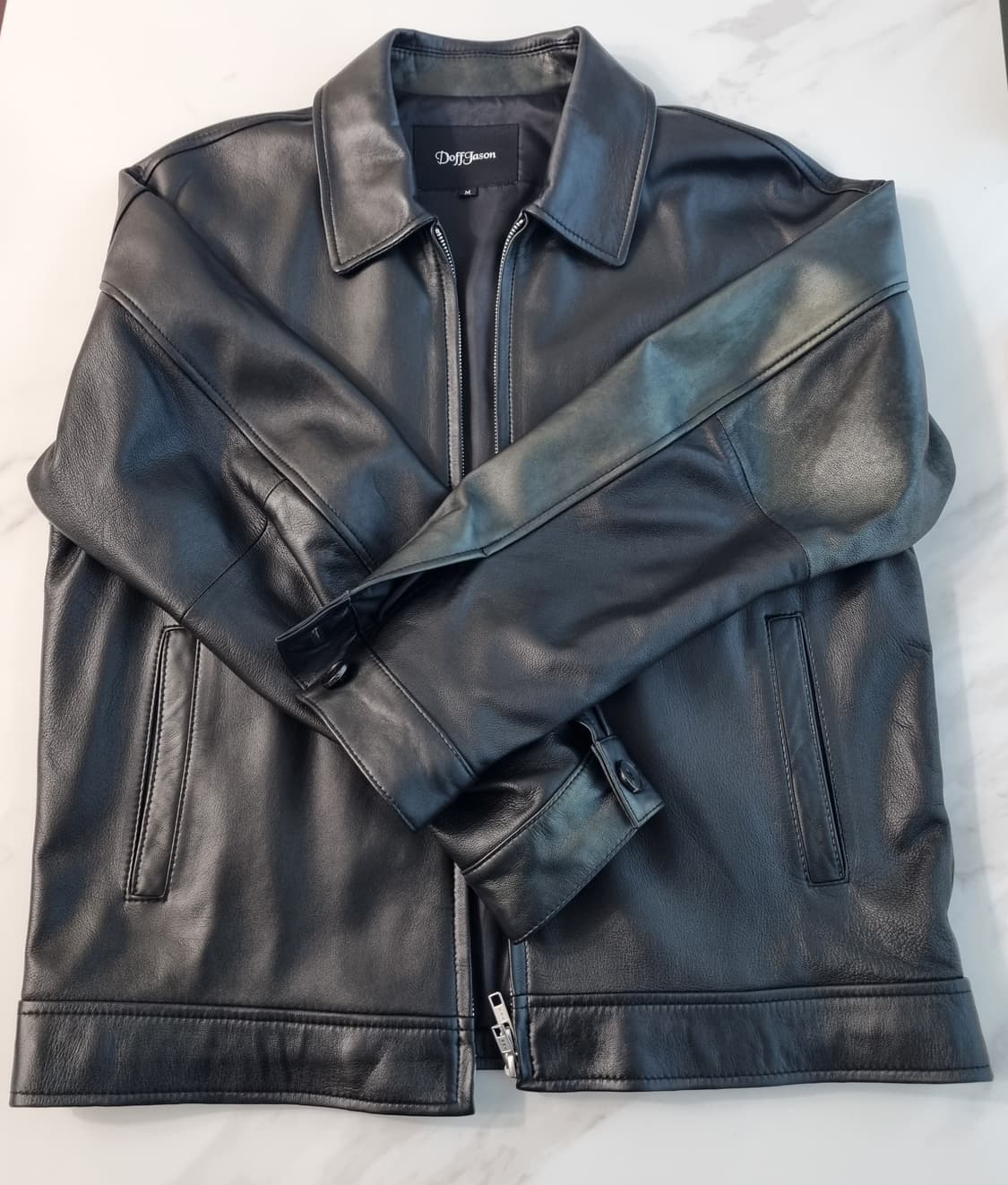 [M]도프제이슨 오버핏 램스킨 싱글자켓 상품이미지3