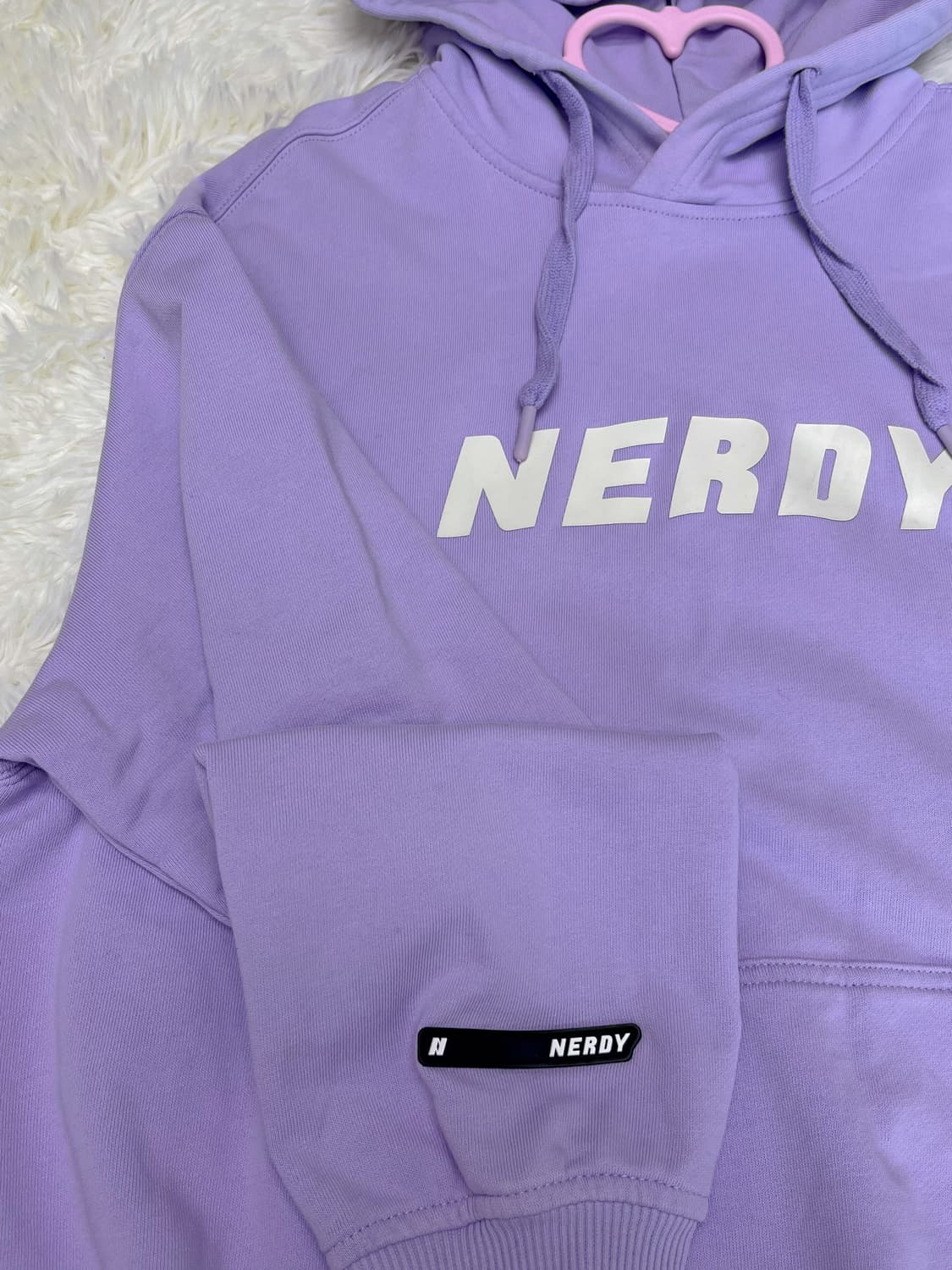 널디 연보라 후드티 상품이미지3